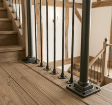 Load image into Gallery viewer, Black forged Wrought Iron Balustrades Handrail
