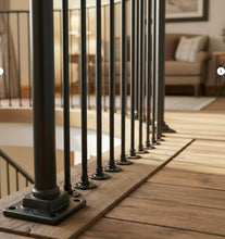 Load image into Gallery viewer, Black Wrought Iron vintage Balustrades Handrail
