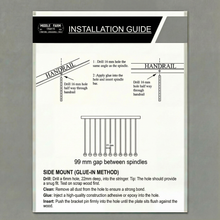 Load image into Gallery viewer, Floral Stair Spindles | Hidden "Pin Fix" Side Mount | Hand Forged 14mm Iron | French Baroque Stair Railing | Seamless Baluster
