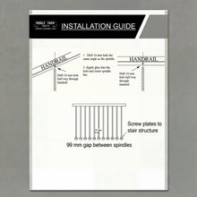 Load image into Gallery viewer, Victorian Style Iron Spindles | Natural metal Side Mount Balusters | 1100mm Tall Face Fix Railing | Classic Edwardian Stair Decor
