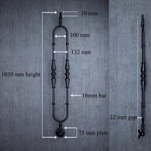 Load image into Gallery viewer, Wrought Iron Stair Spindle Black Railing Balusters
