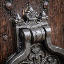Load image into Gallery viewer, Gothic Tudor Door Knocker – Dark Iron Finish
