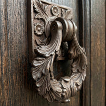 Load image into Gallery viewer, Ornate Floral Door Knocker – Aged Bronze Finish
