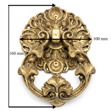 Load image into Gallery viewer, Ginkgo Leaf Door Knocker – Antique Brass Finish
