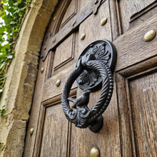 Load image into Gallery viewer, Black Bird Door Knocker – Cast Metal

