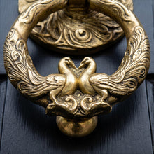 Load image into Gallery viewer, Peacock Door Knocker – Antique Brass Finish
