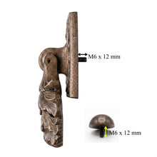 Load image into Gallery viewer, Ornate Floral Door Knocker – Aged Bronze Finish
