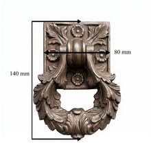 Load image into Gallery viewer, Ornate Floral Door Knocker – Aged Bronze Finish
