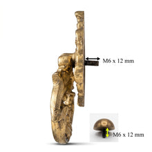 Load image into Gallery viewer, Ginkgo Leaf Door Knocker – Antique Brass Finish

