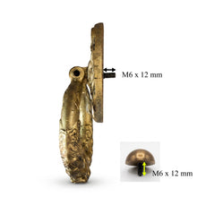 Load image into Gallery viewer, Peacock Door Knocker – Antique Brass Finish
