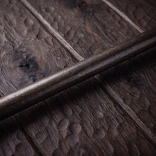 Load image into Gallery viewer, Pebbled Round Stair Rods, decorative bracket and bar detail
