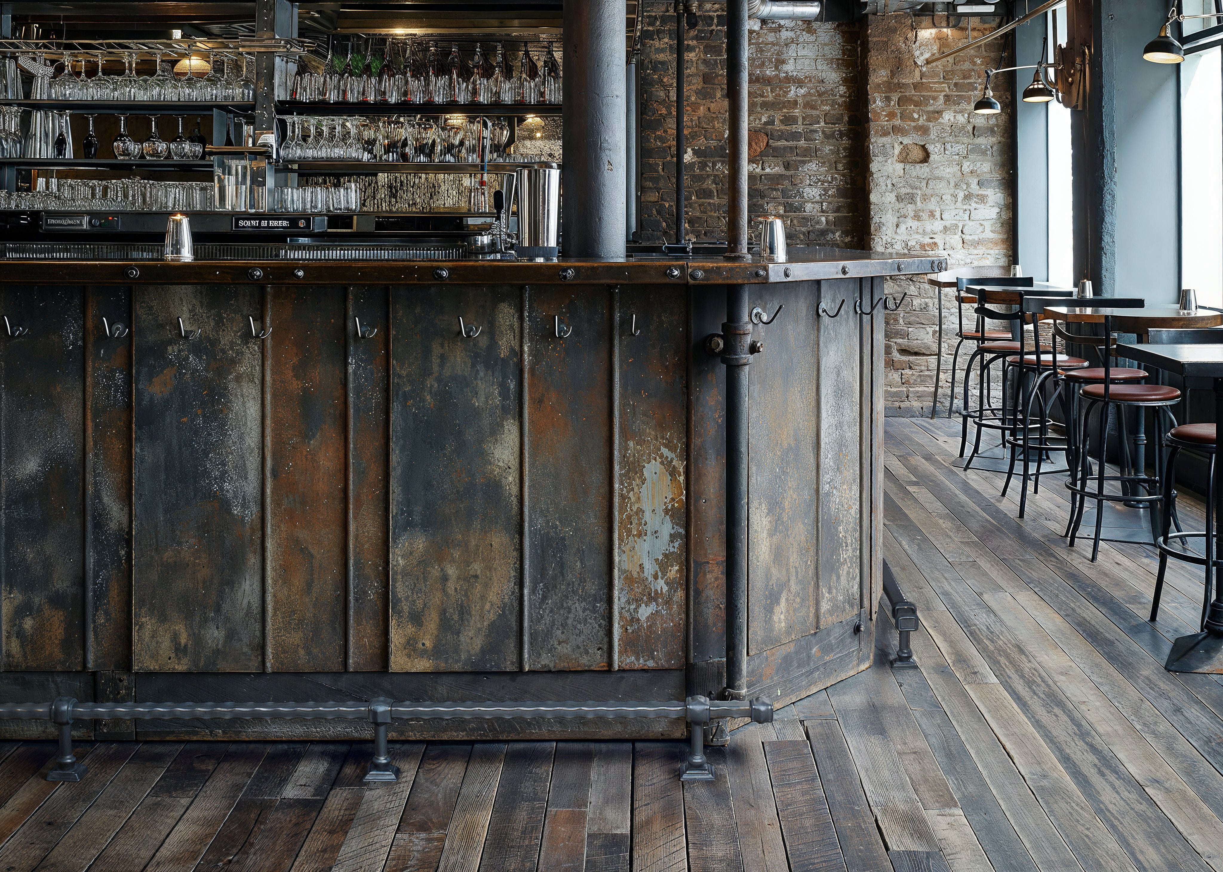 Rustic Industrial Nightclub Design Fork & Balls Hotel, Restaurant