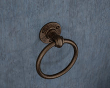 Load image into Gallery viewer, Bronze Towel ring towel rail holder
