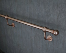 Load image into Gallery viewer, Industrial Copper Stair Handrail wrought iron
