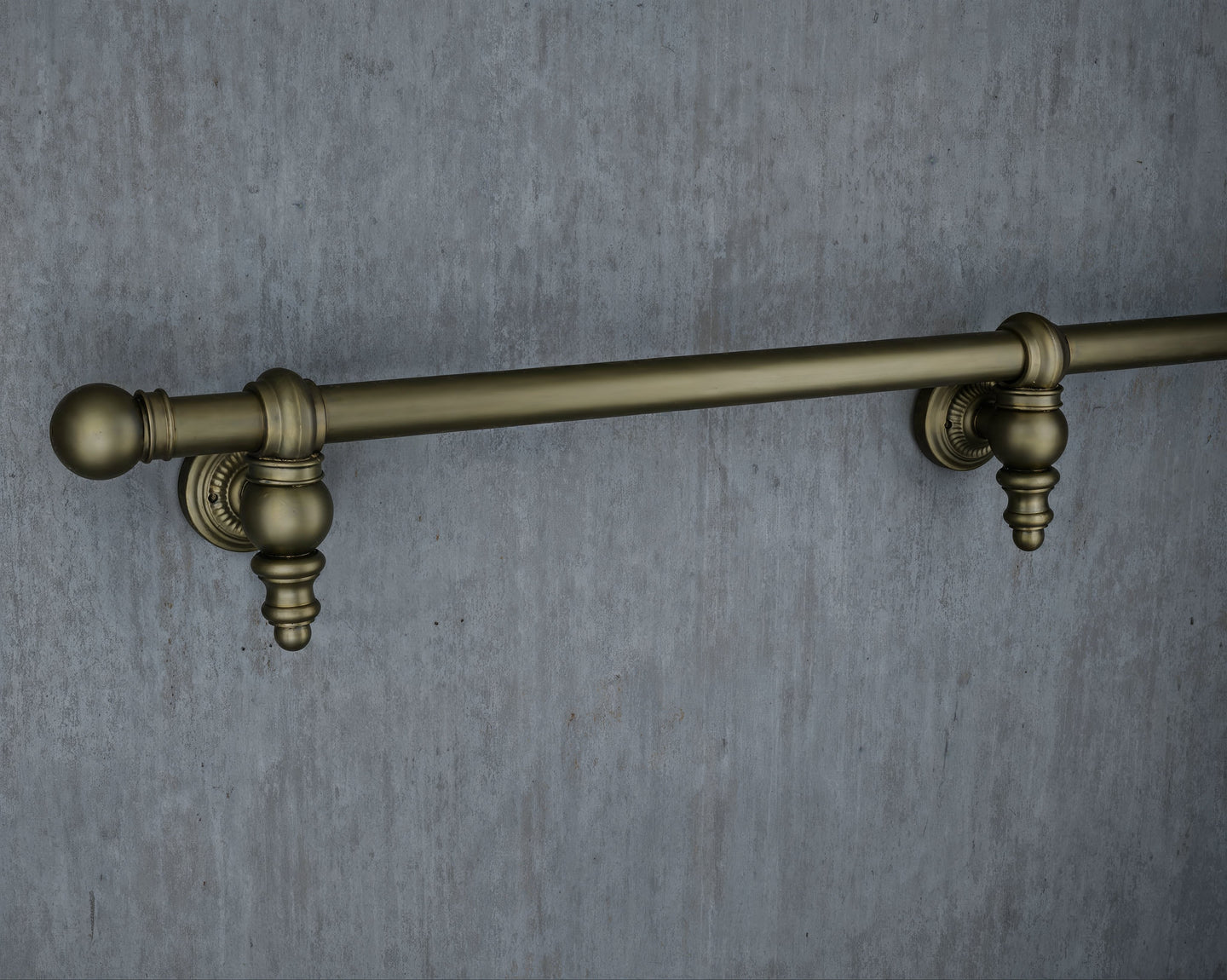 Ornate Aged Brass Stair Handrail custom order