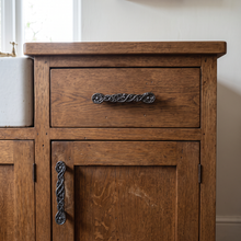 Load image into Gallery viewer, Vine Cabinet Handle – Black Oxide &amp; Gilt Wax, 110mm Centres
