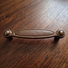 Load image into Gallery viewer, Bronze Finish Cabinet Handle – Textured Design, 110mm Centres
