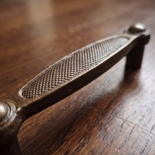 Load image into Gallery viewer, Bronze Finish Cabinet Handle – Textured Design, 110mm Centres
