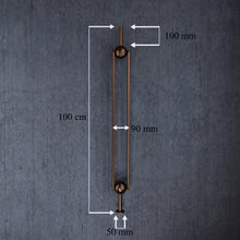 Load image into Gallery viewer, Aged Bronze Stair Spindle Vintage Wrought Iron Railing Panel Handrail Balusters
