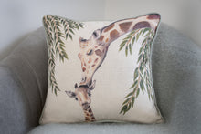 Load image into Gallery viewer, Fox cushion cover &amp; pillow, cotton Safari themed cushions

