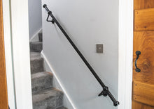 Load image into Gallery viewer, Black pipe Stair handrail banister
