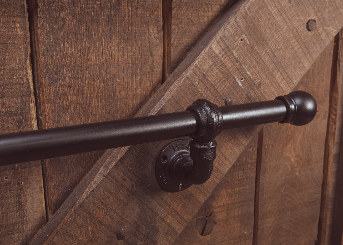 industrial style black Stair handrail banister