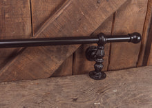 Load image into Gallery viewer, Industrial style bar foot rail Black
