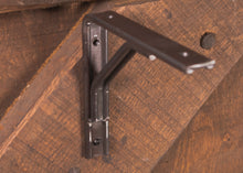 Load image into Gallery viewer, Industrial style wrought iron bracket for handrails &amp; shelfs
