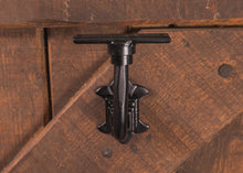 Load image into Gallery viewer, Industrial style black steel bracket for handrails &amp; shelfs

