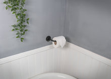 Load image into Gallery viewer, Industrial black  toilet roll holder
