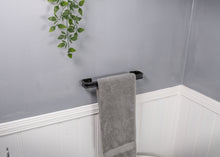Load image into Gallery viewer, Industrial black towel rail
