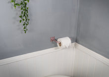 Load image into Gallery viewer, Vintage pink toilet roll holder
