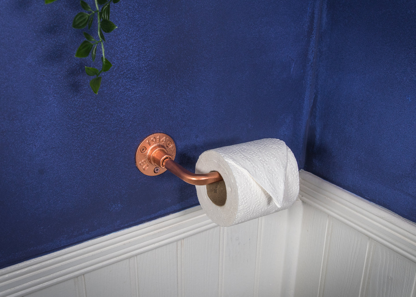 Copper Industrial toilet roll holder