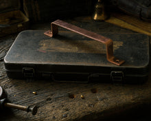 Load image into Gallery viewer, copper door handle with Hammered edge
