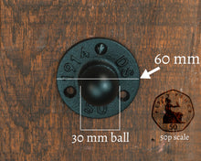 Load image into Gallery viewer, Industrial Black cast iron door knob
