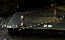 Load image into Gallery viewer, copper door handle with Hammered edge
