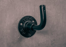 Load image into Gallery viewer, Industrial black hook wall mounted
