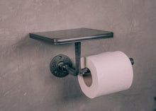 Load image into Gallery viewer, Industrial Toilet roll holder &amp; shelf toilet paper holder
