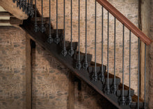 Load image into Gallery viewer, Black Cast iron stair spindles railing Balusters Wrought Iron
